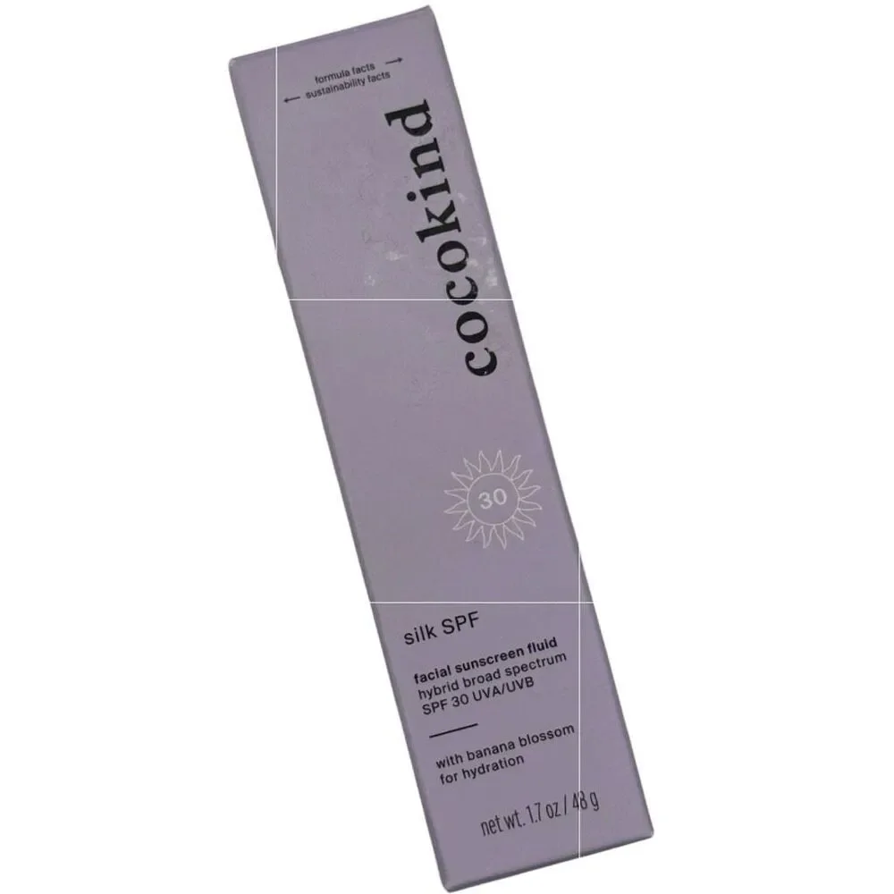 Cocokind Silk SPF 30 Facial Sunscreen Fluid Hybrid Broad Spectrum 1.7 oz. 11/26